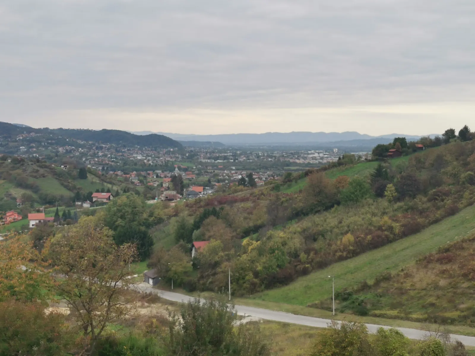 Weiter Blick über Molvice und Samobor